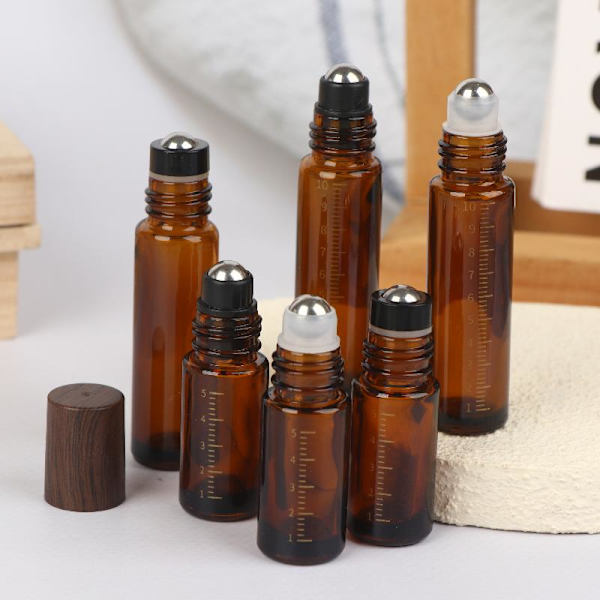 5ml/10ml Glasrullflaskor TJOCKA Roll On-flaskor med rullkula C 10ML