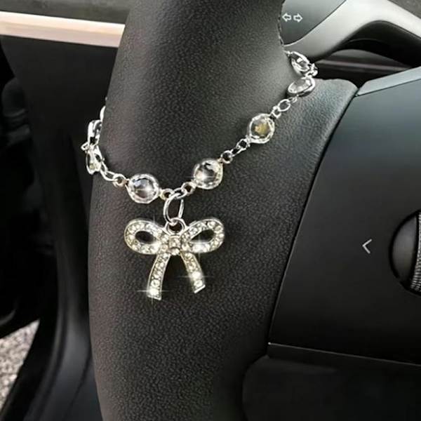 Glittrande strass rosettkedja A2