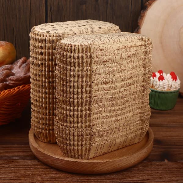200 stk. bådformet cupcake-papir cupcake-form bageoliebestandig C