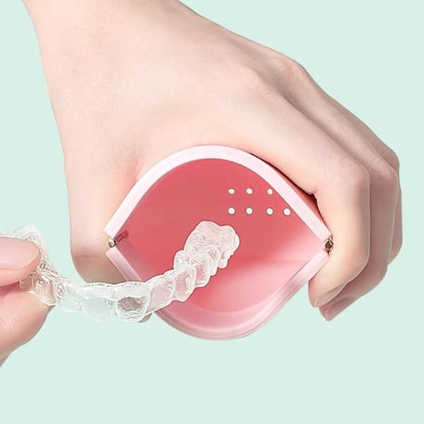 e Aligner Case Silikone Retainer Case Protese Case Guard Contai Green