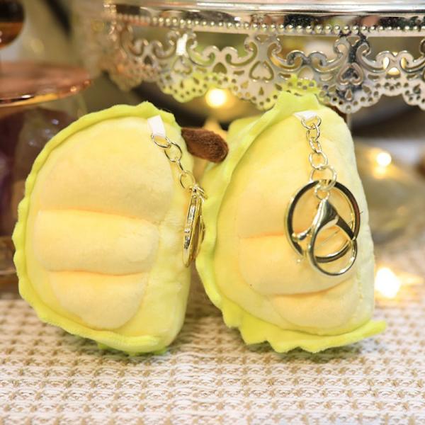 e Durian plysj nøkkelring frukt fylt dukke anheng bag nøkkelring