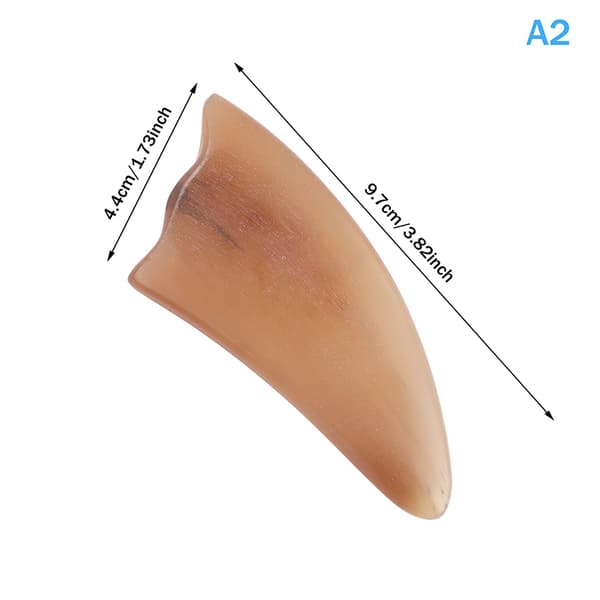Bärbar Horn Gua Sha Skrapbräda Helkroppsansikte Ögonformning A2