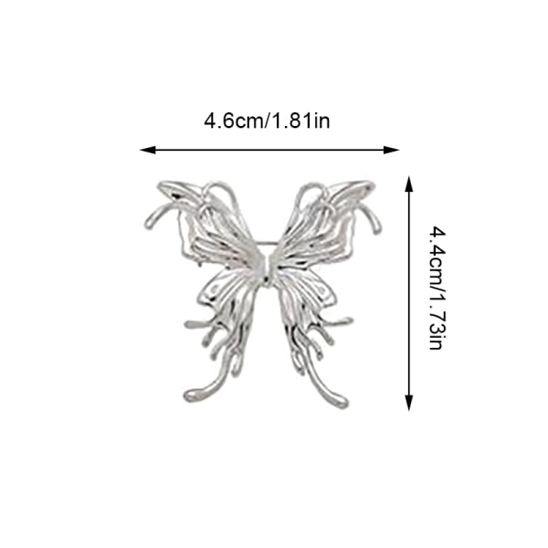 Kauneus Butterfly Rintakorut naisille Metal Ins Style Hyönteiset Par