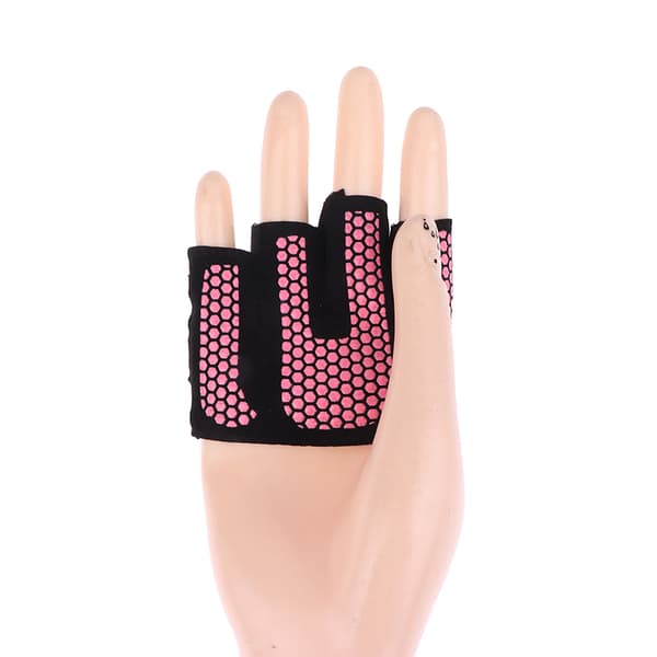 Fire-finger Halvfingerhansker Silikon Trening Pull Up Vekt Blue S