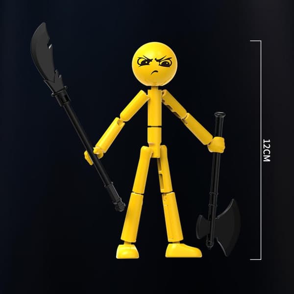 1 set människor rymmer stickman rörlig monteringsbyggsten A6