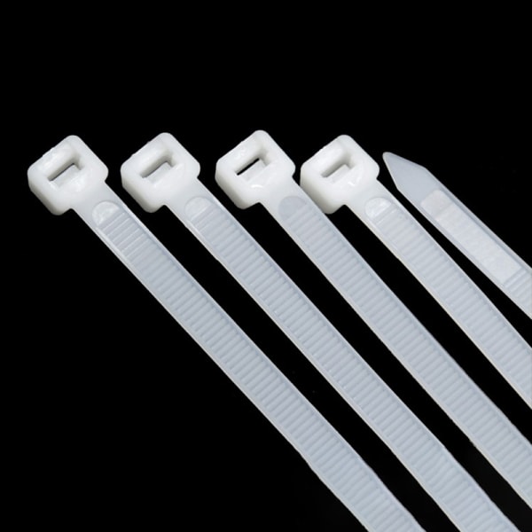 Selvlåsende Plast Nylon Tie 1000 STK Festekabel Buntet White 1.9x60mm 1000pcs
