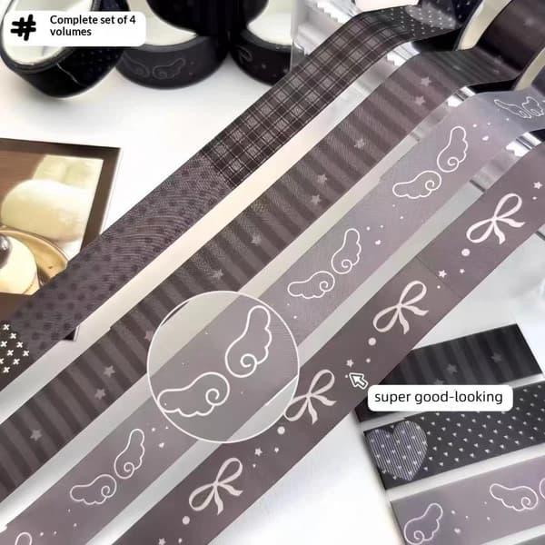 2/3 stk. INS Style Vinge Sløjfe Gitter Tema Tape Sæt e Mønstre Indretning E 3 ROLL
