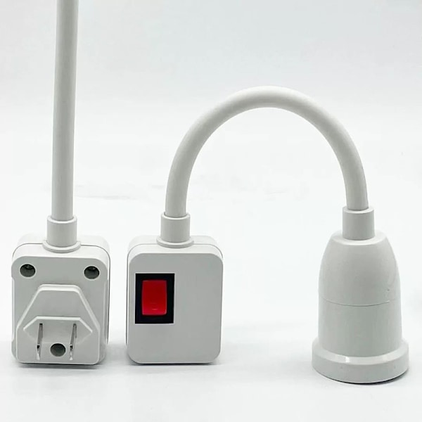 1 Stk LED-pære E27 Fatning Lampeholder Adapter Konverter A
