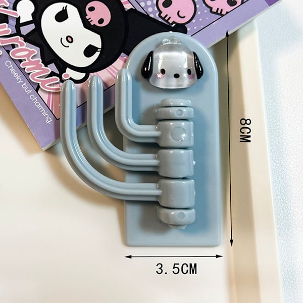 Sanrio No Punching Krok Roterbar Veggmontert Oppbevaringsstativ Kur A4