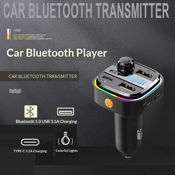 Bluetooth Handsfree FM-sender Bilradio C26 Bilradio Bil