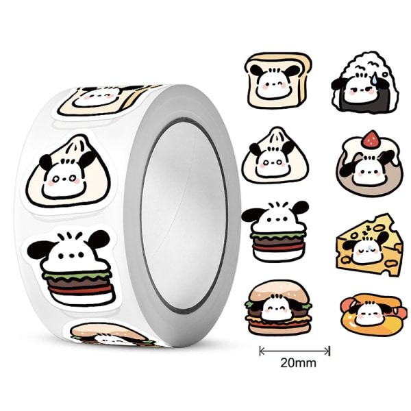 Anime Dog Roll Stickers Kawaii Dekorative Sealing Sticker Packa