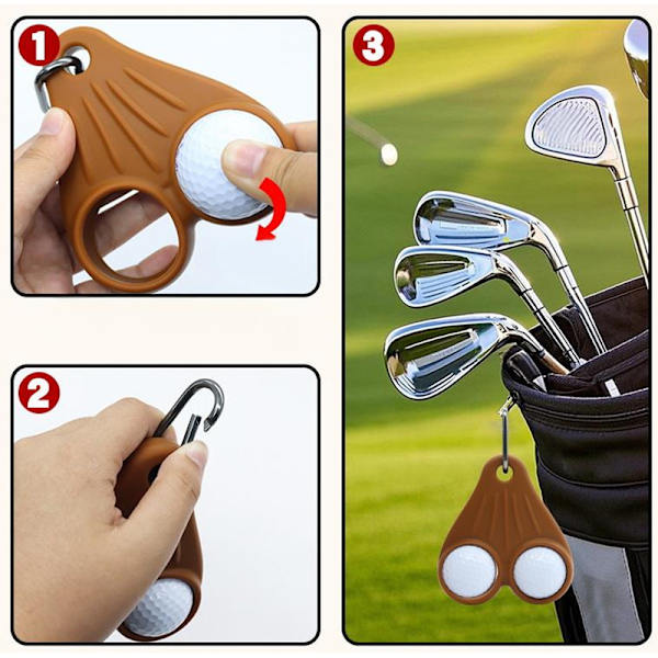 Golfbold Testikelpose Holder Silikone Golfbold Holder Pose F A2