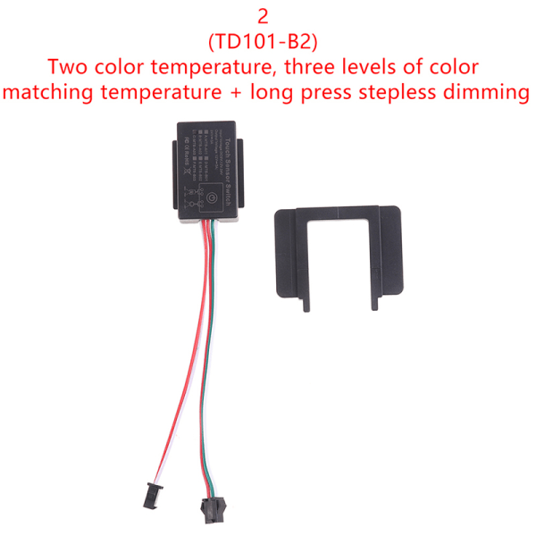 Baderoms LED-dimmer 12-24V berøringssensor berøringsinduktiv bryter 2(Two color switch)