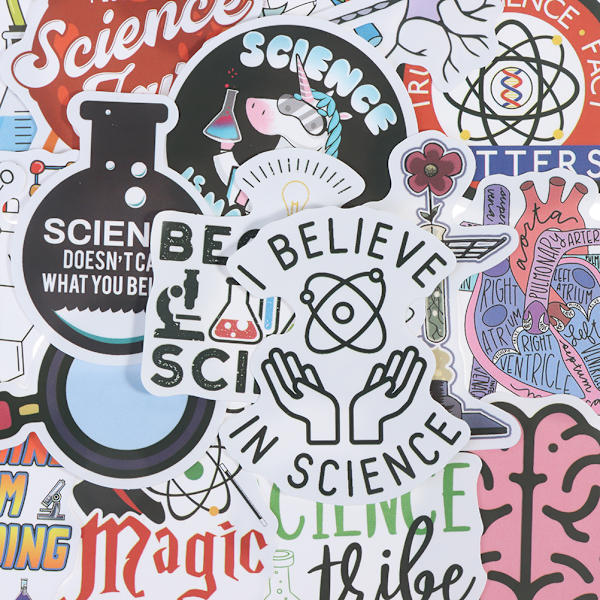 50 stk Science Chemistry Laboratory Stickers