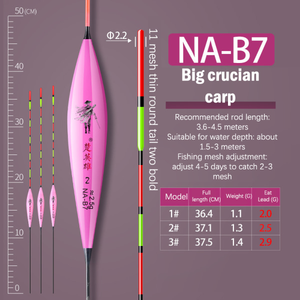 Kalastusuhe Float Silmäänpistävä kolmio Tail Float Indicator S D 2#