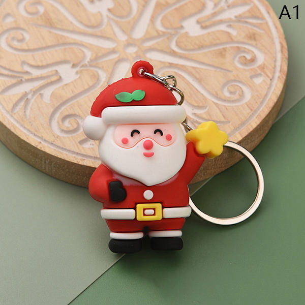 Julserie Tomte Julgran Nyckelringar För Ryggsäck A1