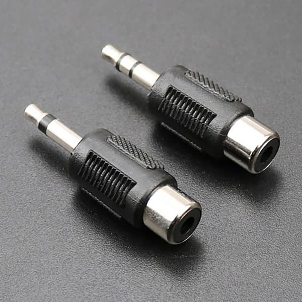 1 Stk RCA Jack-kontakt til jack 3,5 MM Mono Stereo Plug Adapter B