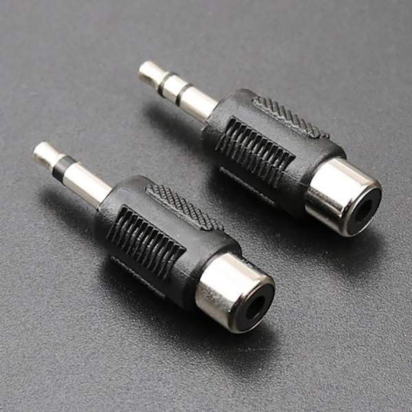 1 Stk RCA Jack-stik til stik 3,5 MM Mono Stereo-stikadapter A