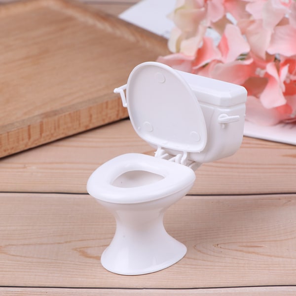 Dukkehusmøbler Vintage Badeværelse Toilet Miniature Legetøj