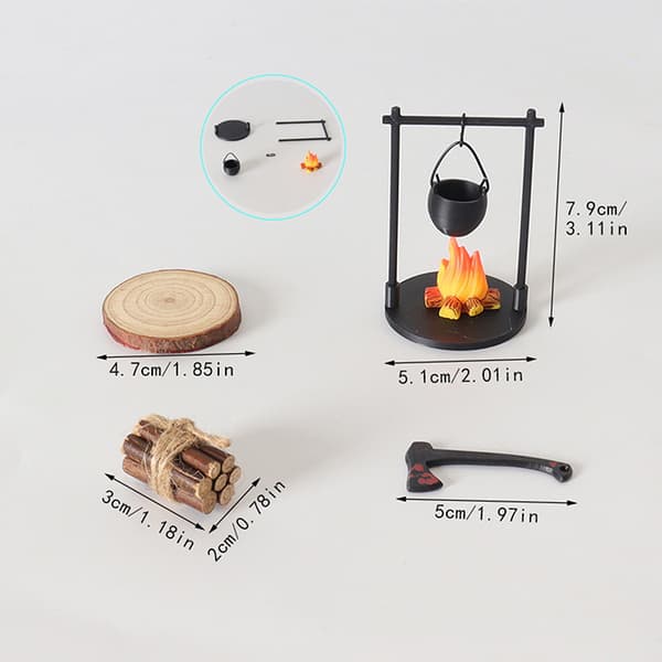 Miniature Lejrbål Og Tekande A