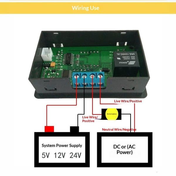 1 stk W3230 12V 24V AC110‑220V Probe Wire 20A Digital LED Display 12V