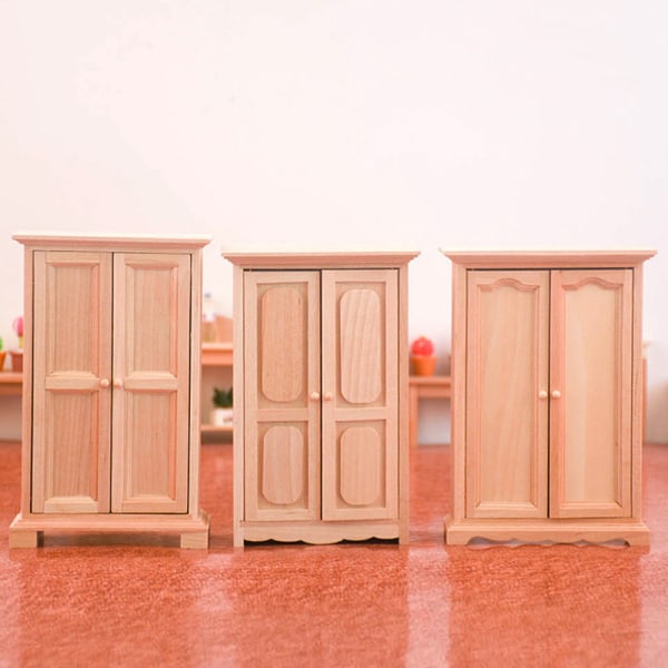 1:12 Dukkehus Miniature Garderobeskab Opbevaring Lodret kabine 1#
