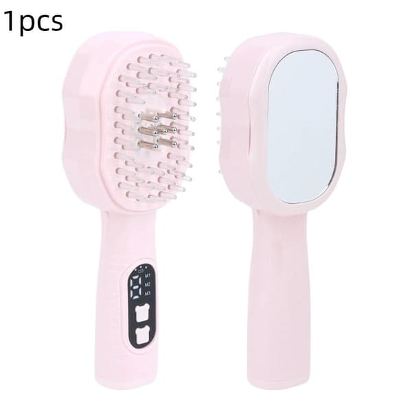 Hygienisk EMS Puls Væskeleder Kam for Hodebunn Pink