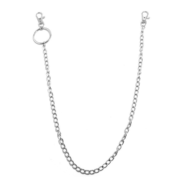 1/2/3 Layer Long Metal Belte Chain Rock Punk Hook Bukser A2