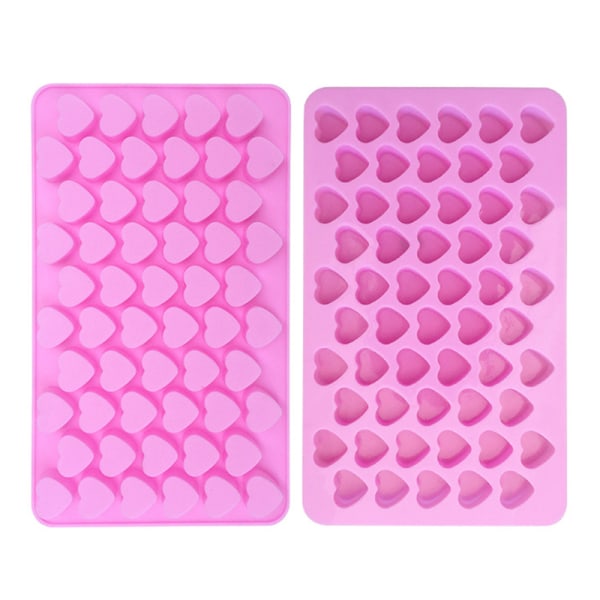 Mini Hjerteform Silikon Isbitbrett DIY Sjokolade Fondant Mo