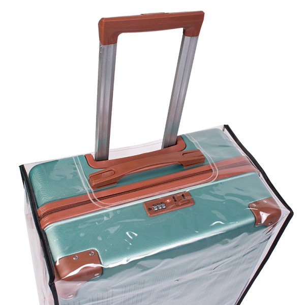 Helt genomskinligt bagageskyddsskydd Tjocka resväska cover 26inch