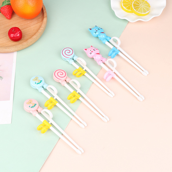 1 Par pinner Plast For Kids Cartoon Learning Sticks Training F