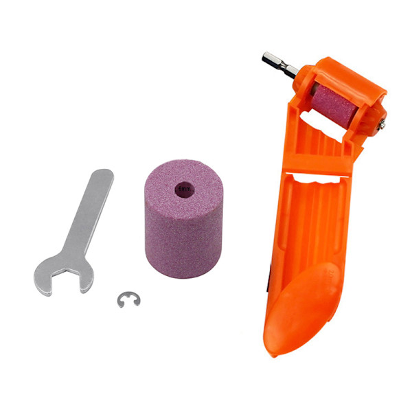 1Set Bärbar borrslipverktyg Sliphjulsborr Orange