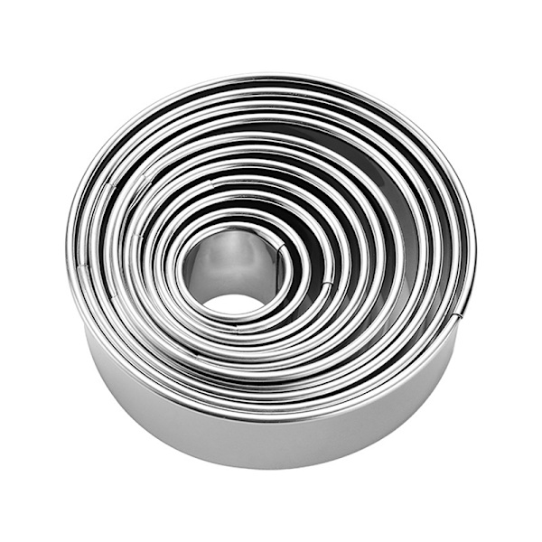 11stk Rund Cookie Biscuit ters Circle wienerbrød ters Bage Circl