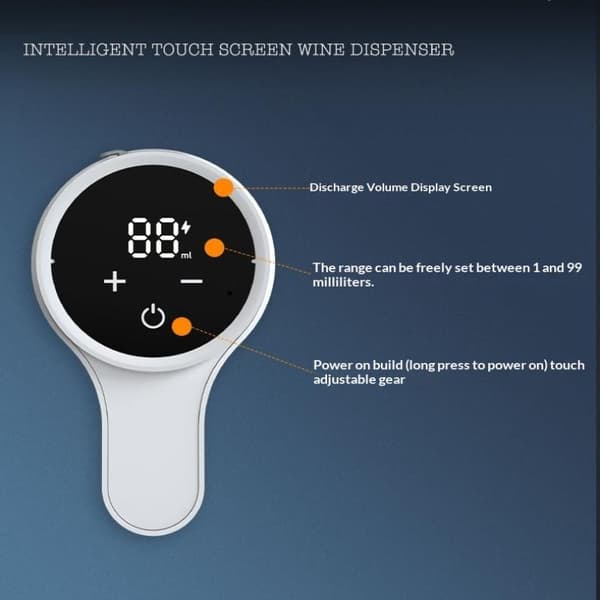 Automatisk Elektrisk Digital Vinkaraffel Luftedispenser Hell White