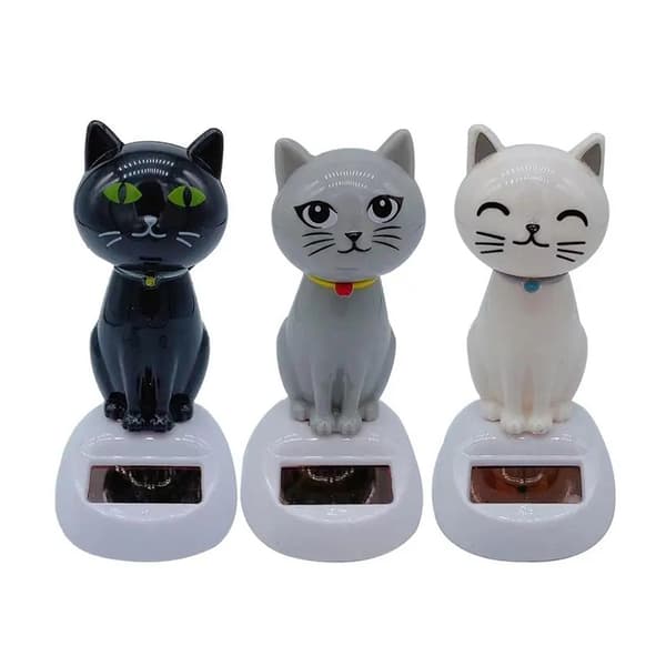 Solar Dancing Toy e Cat Solar Powered Swinging Cat Dashboard Eller B