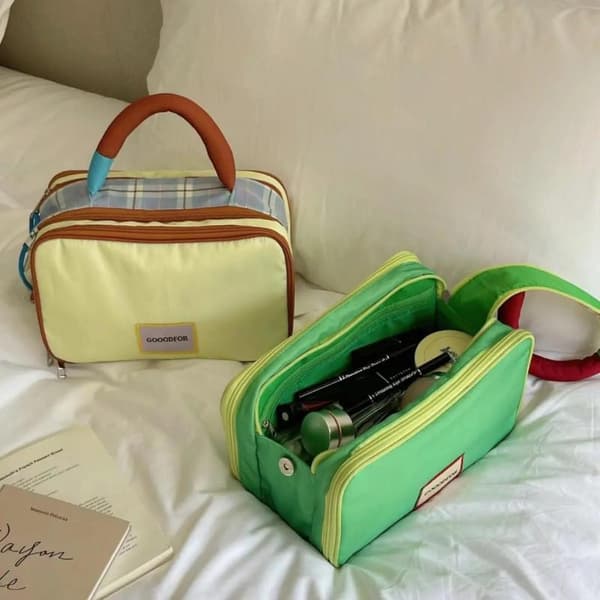 Makeuptaske Håndholdt Makeuptaske Stor Kapacitet Oxford Stof Toi A1