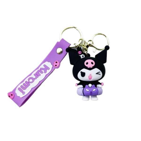 Sanrio Kuromi e Cartoon Doll Pendant Bilnøglering Skoletaske Deco A6