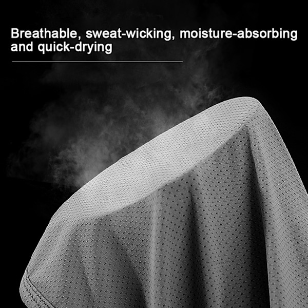 Snabbtorkande cap Face Neck Cap UV-skydd Dark gray
