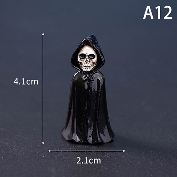Halloween Mikro Landskap Miniatyr Resin Håndverk Mini Fe Hagem A12