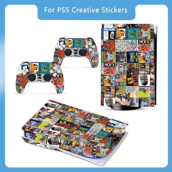 Til PS5 Game Console Series European And Style Skin Stickers C A9