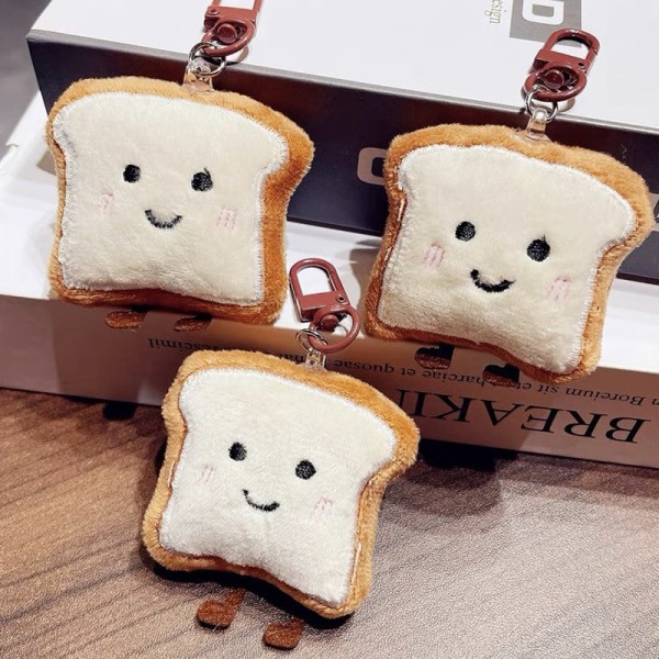 Toast Bread Avaimenperä Cartoon Pehmo Doll Riipus avaimenperä Char