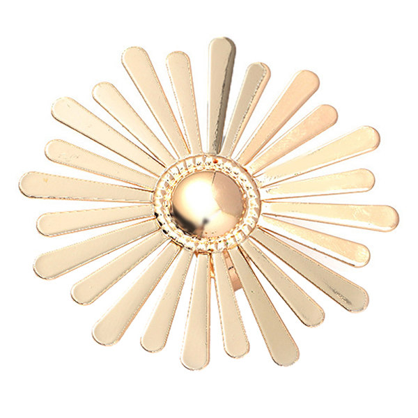 Guld Solsikke Ringe Til Kvinder Store Justerbare Blomster Ringe Holi