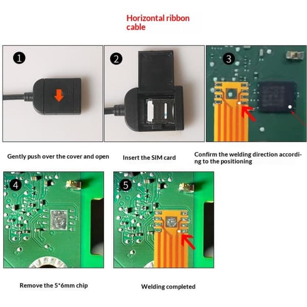 1 kpl SIM-korttipaikan sovitin Android-radion multimedia-GPS 4G:lle A2