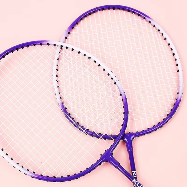 2st/ Set Badmintonracket Amatör Primär Badmintonracket Trai Random Color with bag