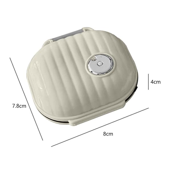 Pill Organizer Mini Storage Weekly Tablet Container Sealed Trav trumpet
