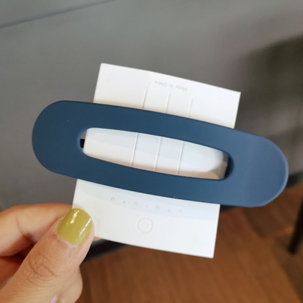 Hårspænde til kvinder Store matte hårnåle pandehår Barrettes piger Blue