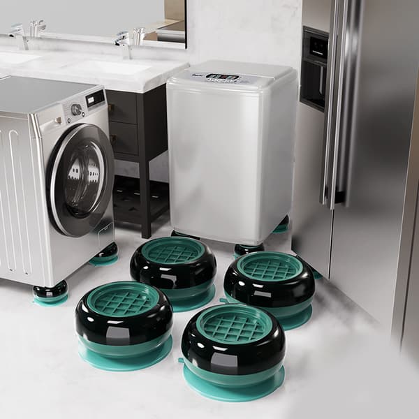 4st Tvätthinna Vibrationsdynor Antivibrationstvätthinna Su Green