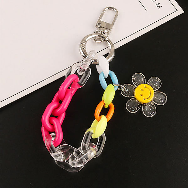 Akryyli Candy Color Sun Flower Chains Avaimenperät Muoti Creati A1