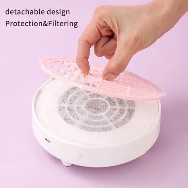 Nageldammsugare Professionell USB-dammutsugare Mut Pink Round