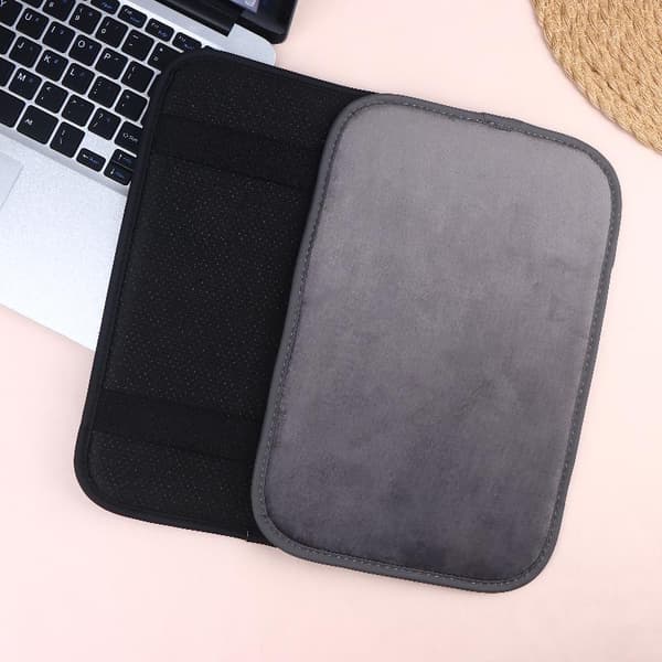 Bilarmstøttepute Universal Forhøyningspute Fluffy Midtkonsoll Gray